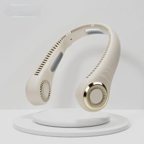 Turbine Neck Fan - Ideal For Summer Outdoor Activities - Essential For Hiking, Running And Cycling (Color: White)