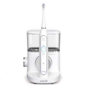 Waterpik Sonic-Fusion 2.0 Professional Flossing Toothbrush, Electric Toothbrush and Water Flosser Combo In One, White (Color: White)